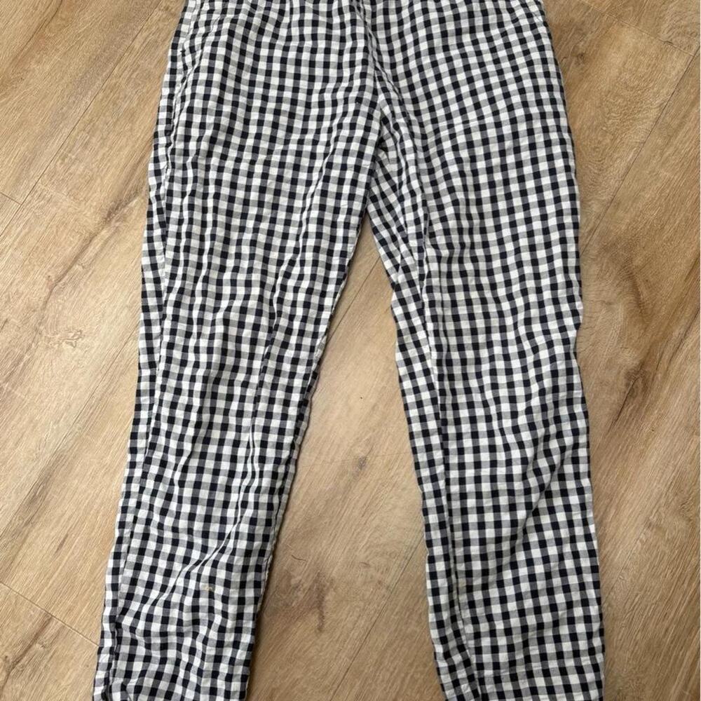 Zara navy white gingham trousers Size XS